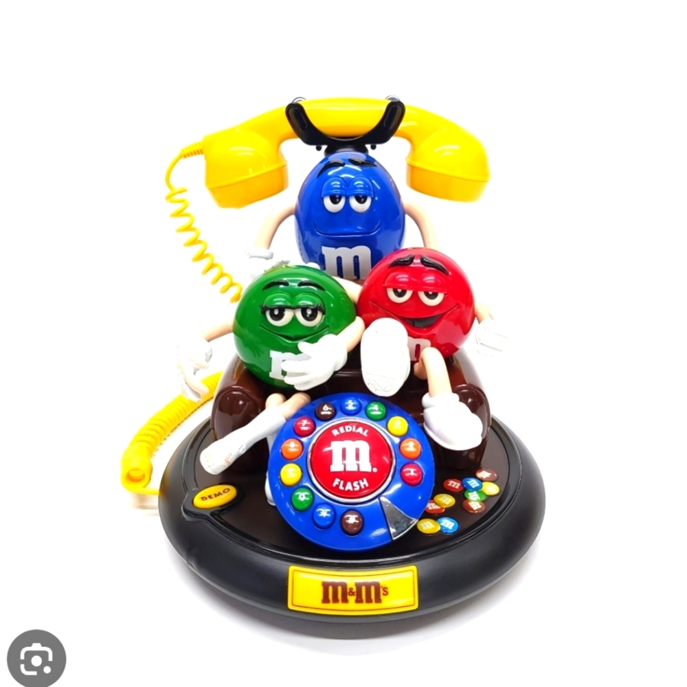 M and M talking phone
